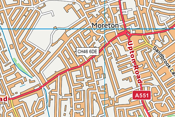 CH46 6DE map - OS VectorMap District (Ordnance Survey)