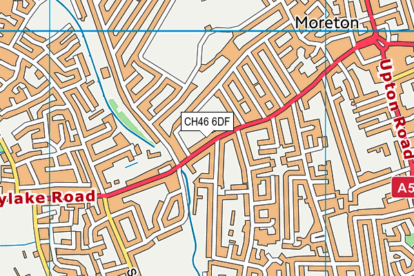 CH46 6DF map - OS VectorMap District (Ordnance Survey)