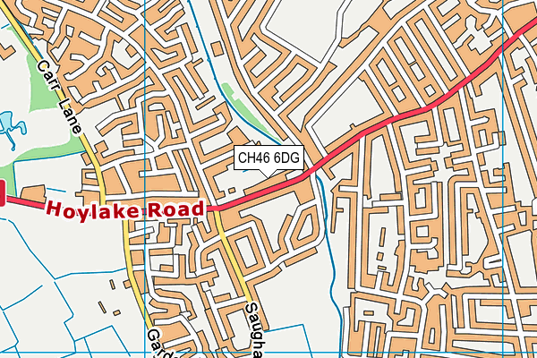 CH46 6DG map - OS VectorMap District (Ordnance Survey)