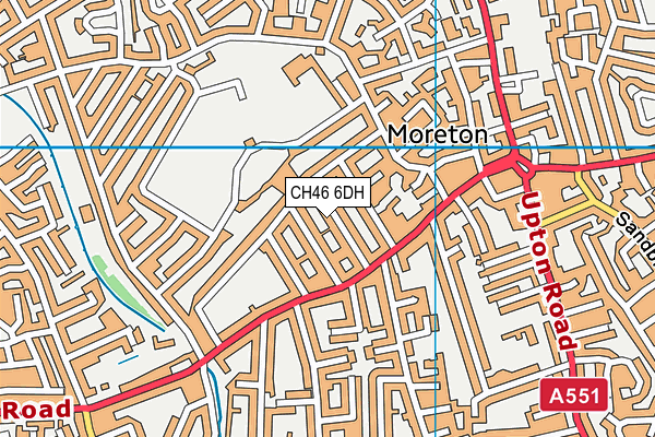 CH46 6DH map - OS VectorMap District (Ordnance Survey)