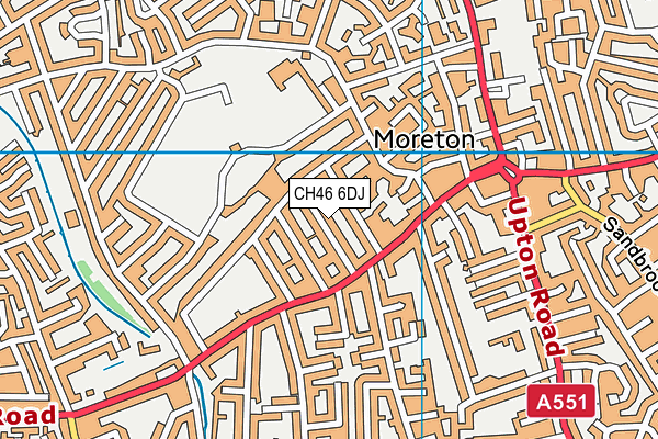 CH46 6DJ map - OS VectorMap District (Ordnance Survey)