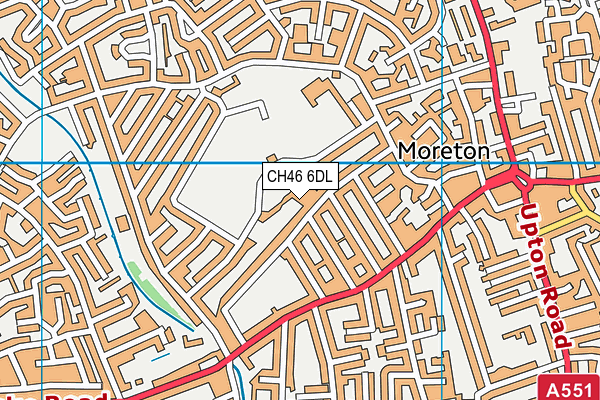 CH46 6DL map - OS VectorMap District (Ordnance Survey)