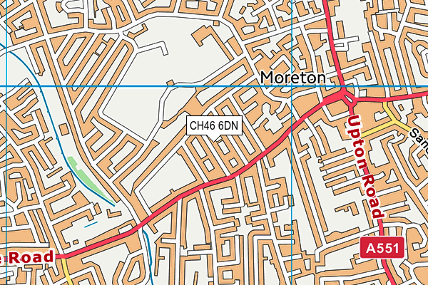 CH46 6DN map - OS VectorMap District (Ordnance Survey)