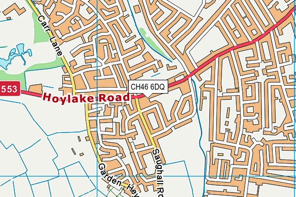 CH46 6DQ map - OS VectorMap District (Ordnance Survey)