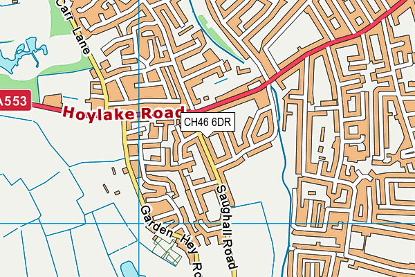 CH46 6DR map - OS VectorMap District (Ordnance Survey)