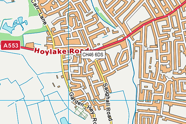 CH46 6DS map - OS VectorMap District (Ordnance Survey)