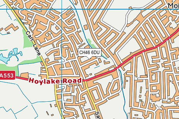 CH46 6DU map - OS VectorMap District (Ordnance Survey)