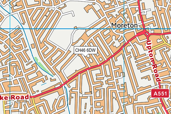 CH46 6DW map - OS VectorMap District (Ordnance Survey)