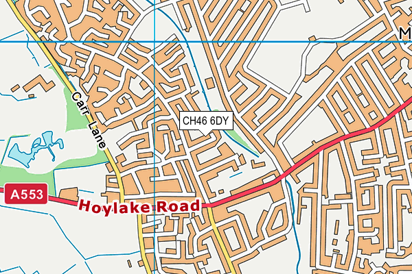 CH46 6DY map - OS VectorMap District (Ordnance Survey)