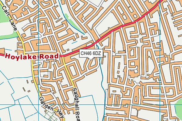 CH46 6DZ map - OS VectorMap District (Ordnance Survey)