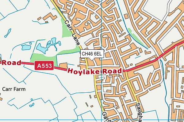 CH46 6EL map - OS VectorMap District (Ordnance Survey)