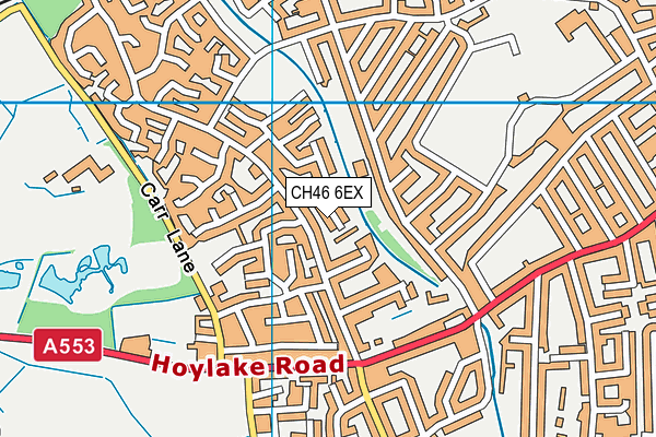 CH46 6EX map - OS VectorMap District (Ordnance Survey)