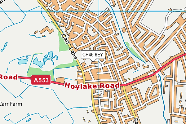 CH46 6EY map - OS VectorMap District (Ordnance Survey)