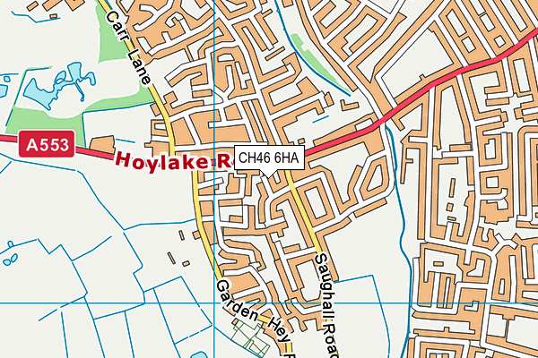 CH46 6HA map - OS VectorMap District (Ordnance Survey)