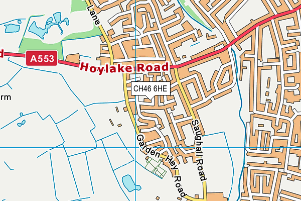 CH46 6HE map - OS VectorMap District (Ordnance Survey)