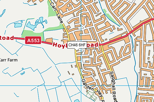 CH46 6HF map - OS VectorMap District (Ordnance Survey)