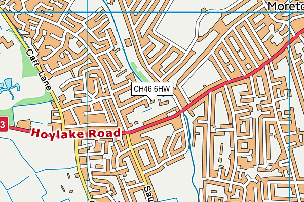 CH46 6HW map - OS VectorMap District (Ordnance Survey)