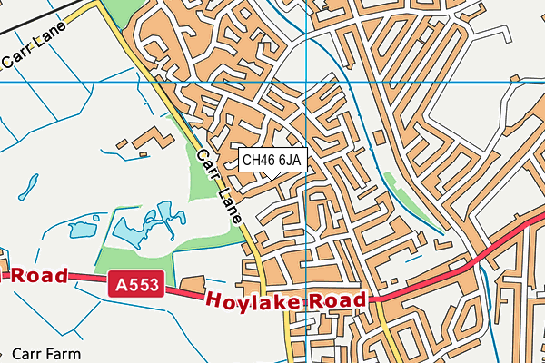 CH46 6JA map - OS VectorMap District (Ordnance Survey)