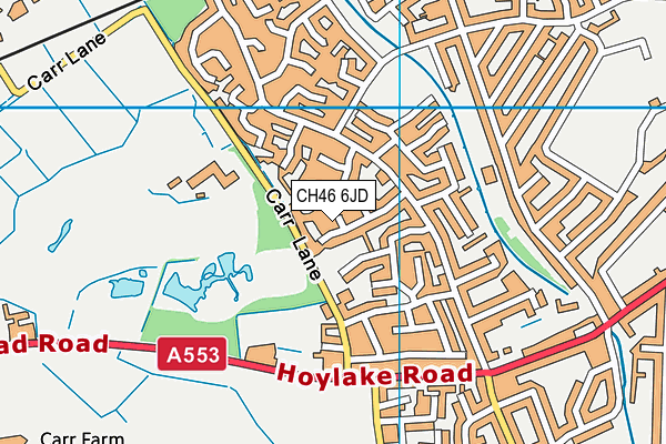 CH46 6JD map - OS VectorMap District (Ordnance Survey)