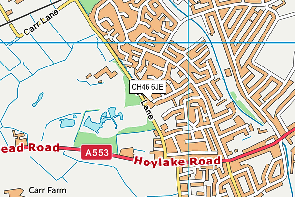 CH46 6JE map - OS VectorMap District (Ordnance Survey)