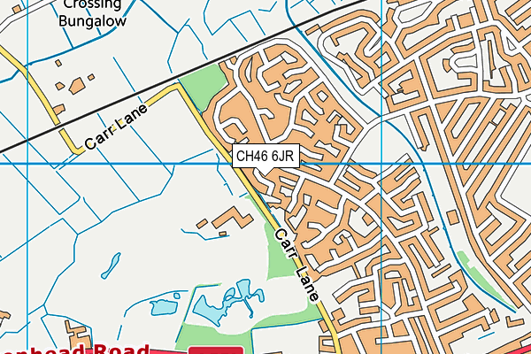 CH46 6JR map - OS VectorMap District (Ordnance Survey)