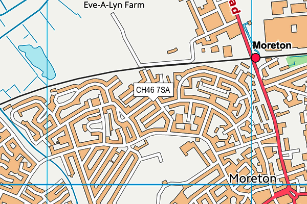 CH46 7SA map - OS VectorMap District (Ordnance Survey)