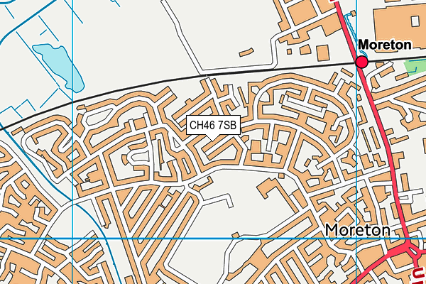 CH46 7SB map - OS VectorMap District (Ordnance Survey)