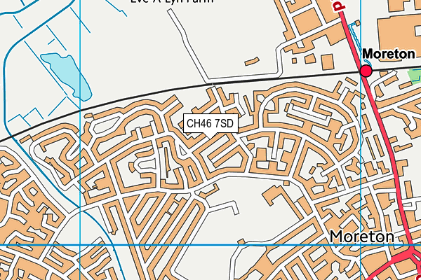 CH46 7SD map - OS VectorMap District (Ordnance Survey)
