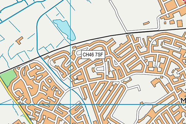 CH46 7SF map - OS VectorMap District (Ordnance Survey)