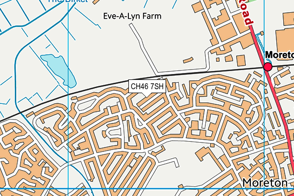 CH46 7SH map - OS VectorMap District (Ordnance Survey)