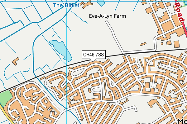 CH46 7SS map - OS VectorMap District (Ordnance Survey)