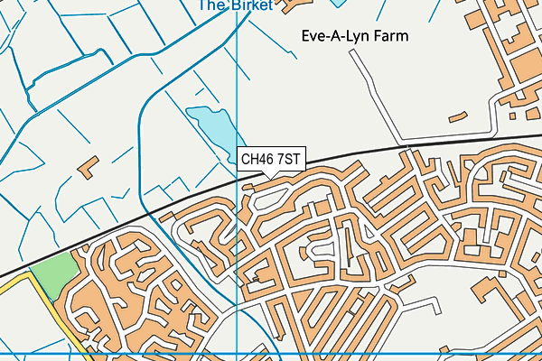 CH46 7ST map - OS VectorMap District (Ordnance Survey)