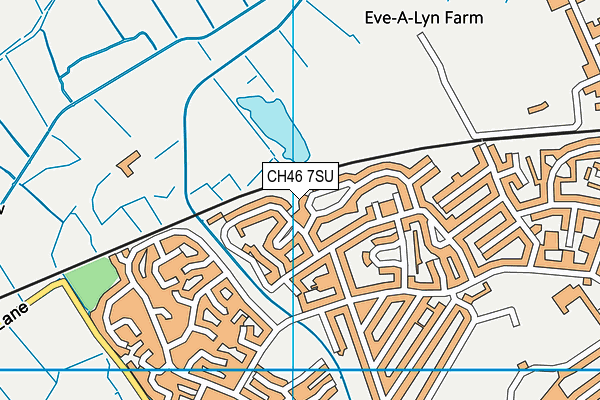 CH46 7SU map - OS VectorMap District (Ordnance Survey)