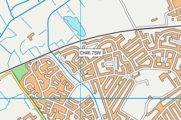 CH46 7SW map - OS VectorMap District (Ordnance Survey)