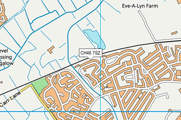 CH46 7SZ map - OS VectorMap District (Ordnance Survey)