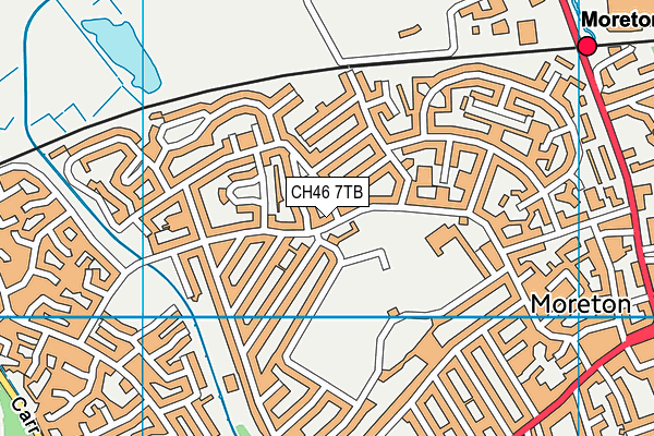 CH46 7TB map - OS VectorMap District (Ordnance Survey)