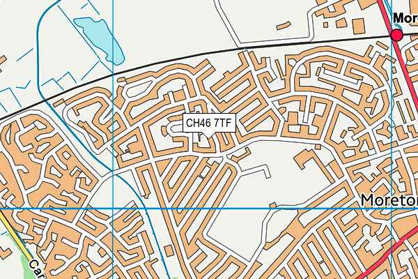 CH46 7TF map - OS VectorMap District (Ordnance Survey)