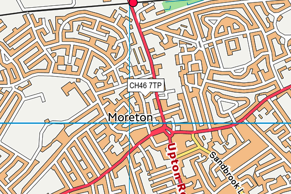 CH46 7TP map - OS VectorMap District (Ordnance Survey)