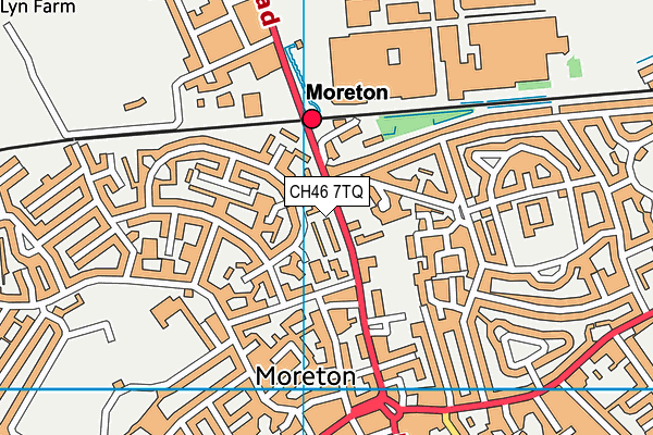 CH46 7TQ map - OS VectorMap District (Ordnance Survey)