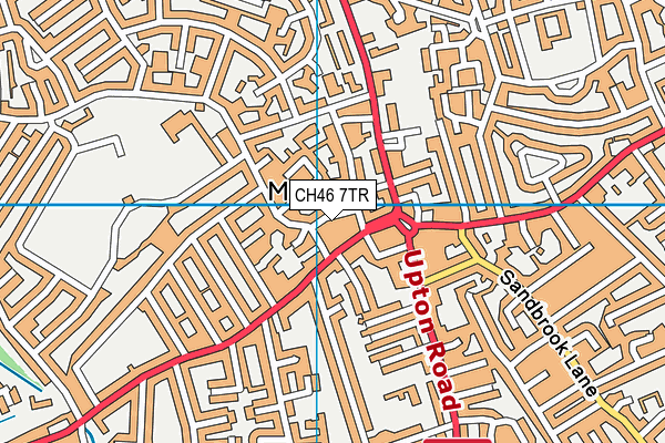 CH46 7TR map - OS VectorMap District (Ordnance Survey)