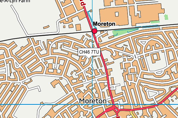 CH46 7TU map - OS VectorMap District (Ordnance Survey)