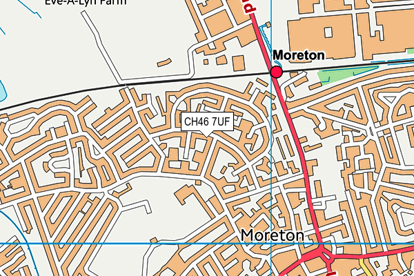 CH46 7UF map - OS VectorMap District (Ordnance Survey)