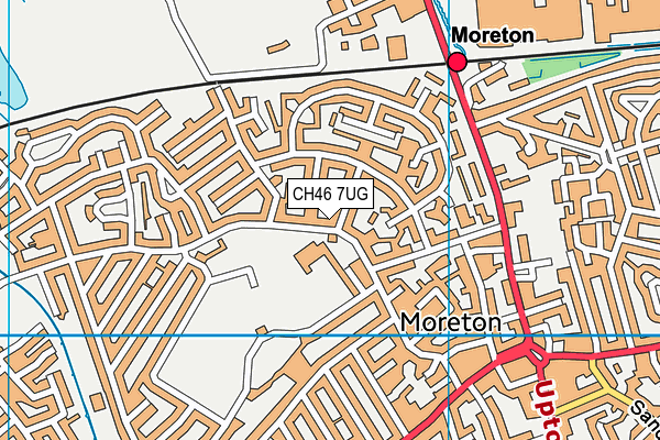 CH46 7UG map - OS VectorMap District (Ordnance Survey)