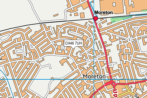 CH46 7UH map - OS VectorMap District (Ordnance Survey)