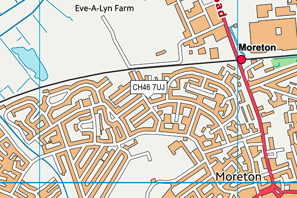 CH46 7UJ map - OS VectorMap District (Ordnance Survey)