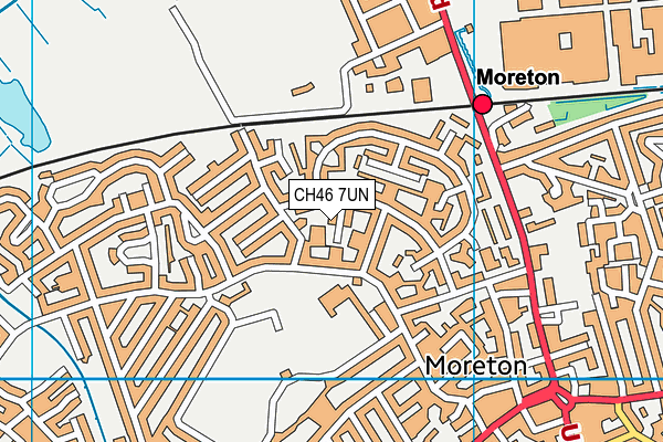 CH46 7UN map - OS VectorMap District (Ordnance Survey)