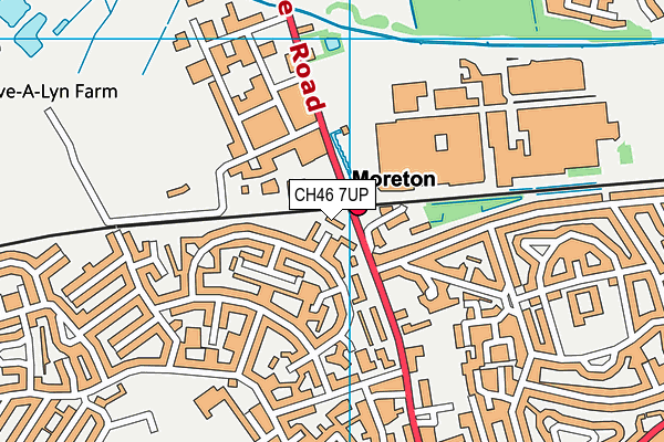 CH46 7UP map - OS VectorMap District (Ordnance Survey)