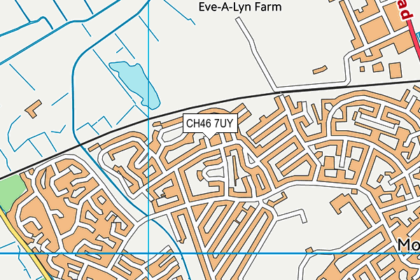 CH46 7UY map - OS VectorMap District (Ordnance Survey)