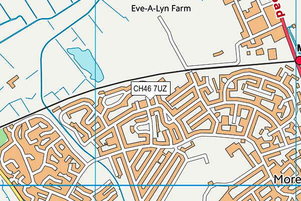 CH46 7UZ map - OS VectorMap District (Ordnance Survey)