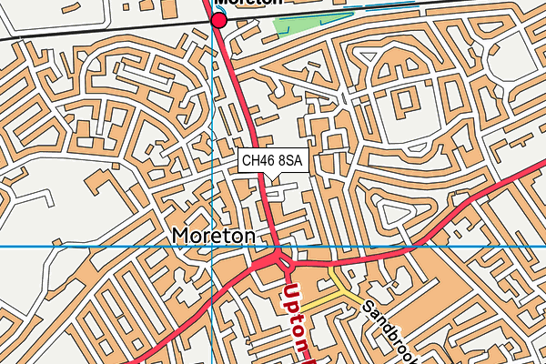 CH46 8SA map - OS VectorMap District (Ordnance Survey)